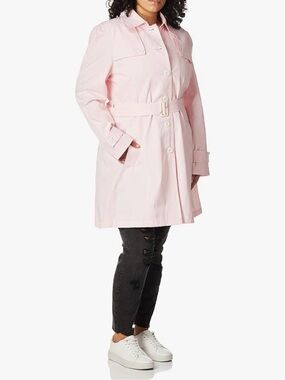 Nanette Lepore  Spring Poplin Anorak Jacket Blush size XL.